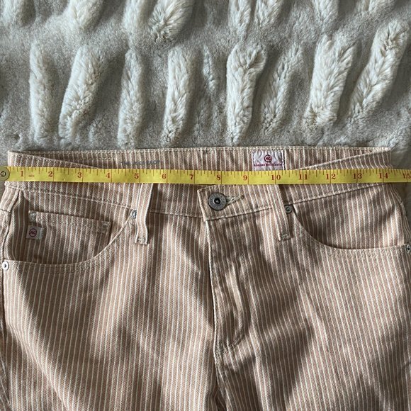 Anthropologie AG striped crop Size 26 - super cute mid-rise bootcut - slim leg - Picture 8 of 8